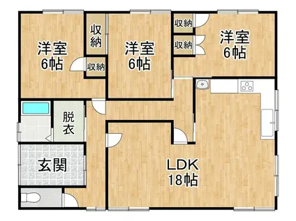 山光電気様(3LDK/2階)の間取り写真