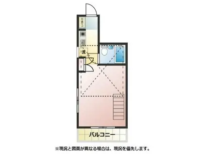 パシフィックビル(ワンルーム/3階)の間取り写真