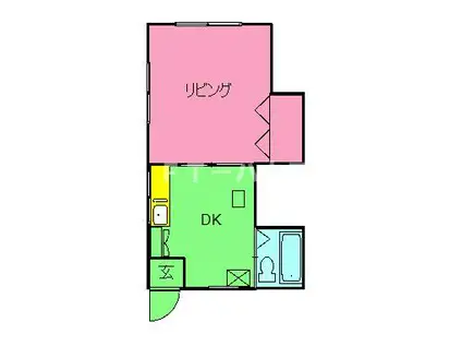 モナーク高橋(1DK/1階)の間取り写真