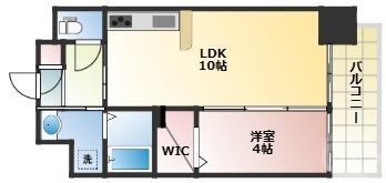 S-RESIDENCE東三国AMANTE(1LDK/6階)の間取り写真