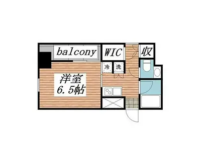 ルーブル蒲田弐番館(1K/11階)の間取り写真