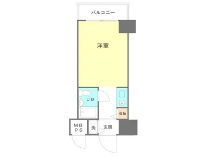 ダイアパレス錦糸町第5(ワンルーム/7階)の間取り写真