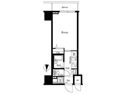 フェニックス武蔵関(1K/7階)の間取り写真