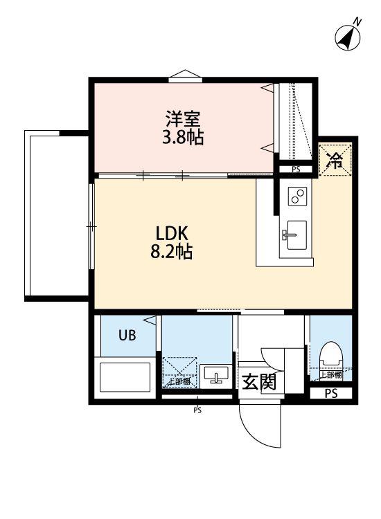 ROBOT HOME 東所沢IV(1LDK/3階)の間取り写真