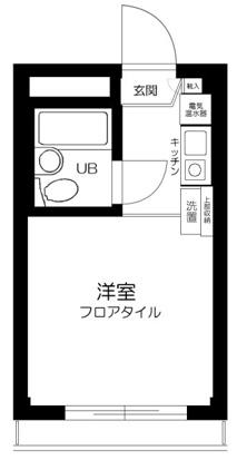 ピアレス上池袋(1K/2階)の間取り写真