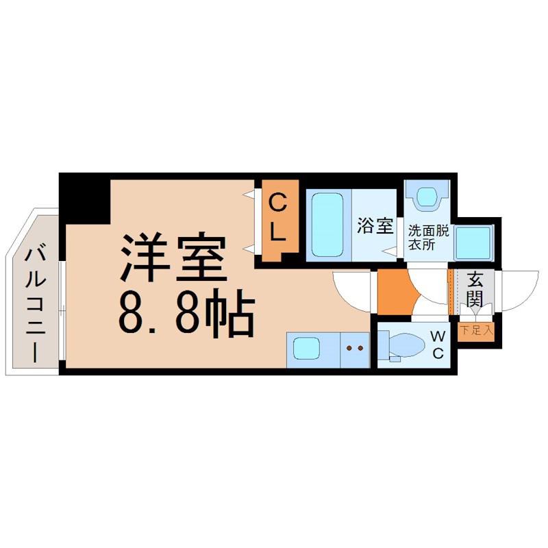 シェモア大須(ワンルーム/5階)の間取り写真