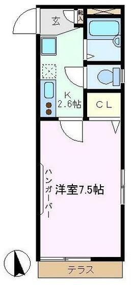 MAISONいちえ(1K/1階)の間取り写真