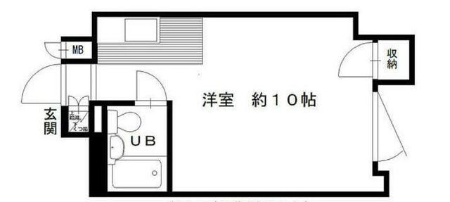 エトワール博多(ワンルーム/2階)の間取り写真