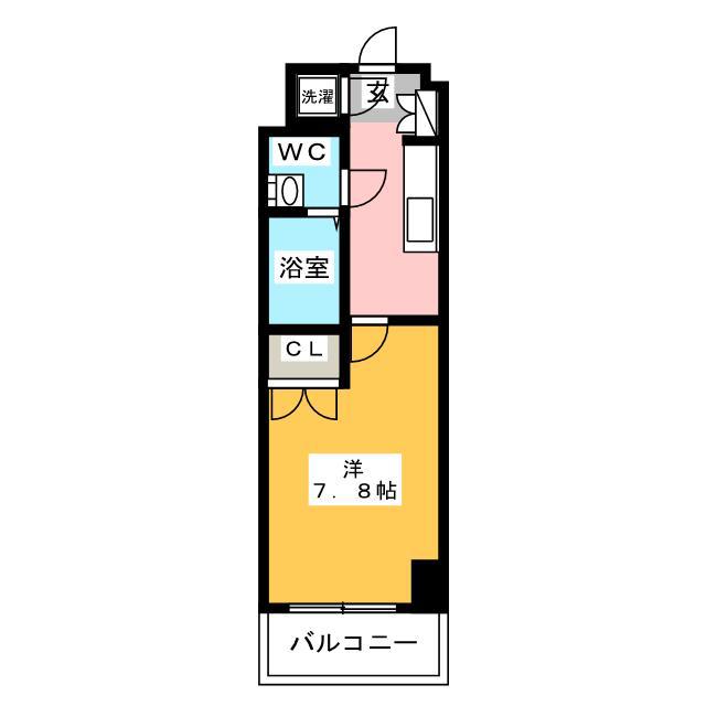 ベネフィット21博多ORIENT67(1K/5階)の間取り写真