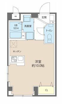 レピュア池上レジデンス(1K/2階)の間取り写真
