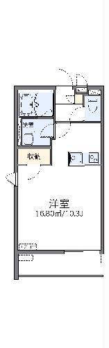 レオネクストサンサーラ(1K/3階)の間取り写真