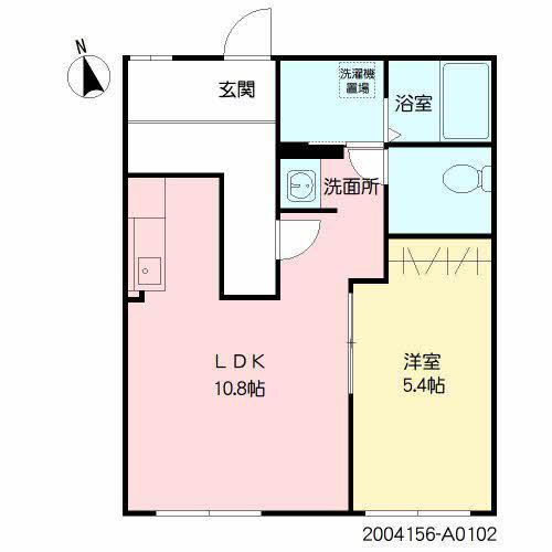 ベルテック須屋I(1LDK/1階)の間取り写真