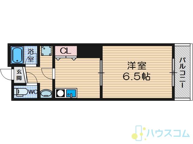 イーストフィールド(1K/5階)の間取り写真