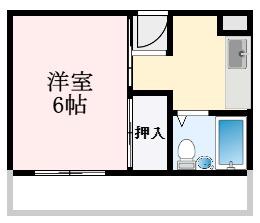 楠古谷マンション(1K/1階)の間取り写真