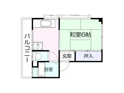 エンプロイミホ(1K/3階)の間取り写真