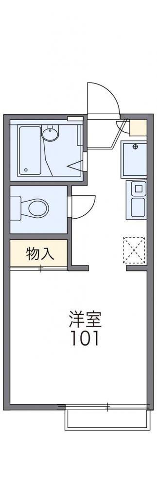 レオパレスサーンハウス(1K/2階)の間取り写真