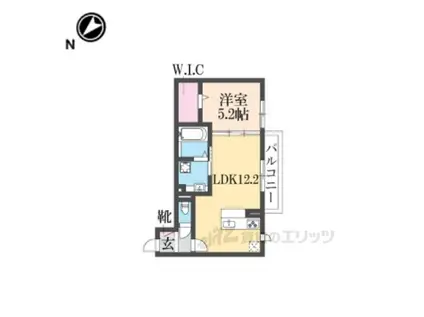 メゾンシャトーベルロード(1LDK/3階)の間取り写真