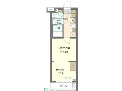 ES-GRANDE綾瀬(2K/5階)の間取り写真