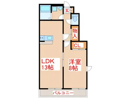 CHALETS KIKI HOUSE OF CHUZAN(1LDK/1階)の間取り写真