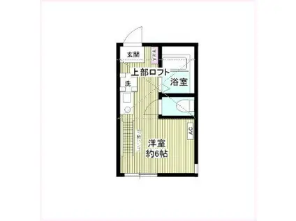 G・Aヒルズ弥生台(ワンルーム/1階)の間取り写真