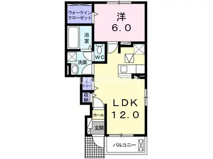 MUKO7-SKTII(1LDK/1階)の間取り写真