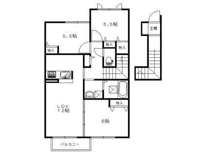 メゾン・ド・ヴェリテ(3LDK/1階)の間取り写真