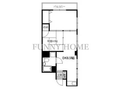 サンバレーハイツ(2DK/2階)の間取り写真
