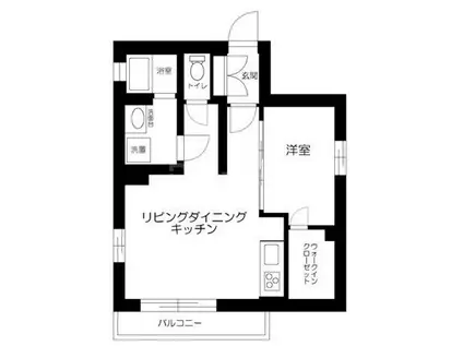 ES-GRANDE文京白山(1LDK/2階)の間取り写真