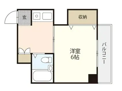 リヴィエラII(1K/3階)の間取り写真