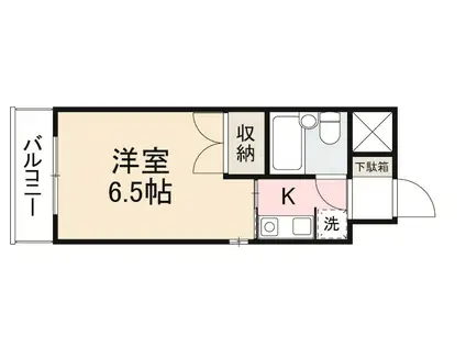 プライムガーデン(1K/5階)の間取り写真