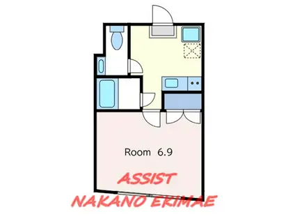 カメリア高円寺(1K/3階)の間取り写真