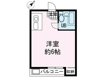 レスパーニャヨシノA棟(ワンルーム/3階)の間取り写真