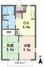 セリジェ(1LDK/2階)の間取り写真