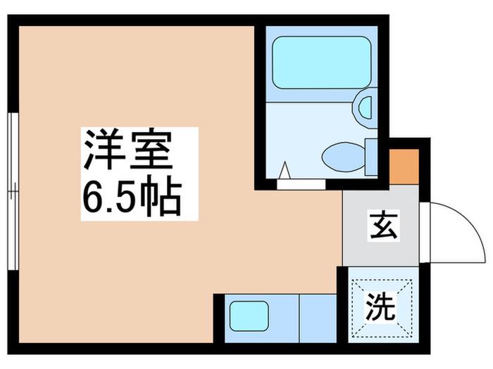 ロイヤルハイツ(ワンルーム/3階)の間取り写真