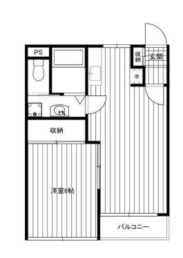 パークヒルズ美堀(1LDK/1階)の間取り写真