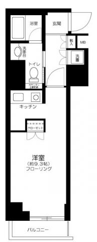フィールA渋谷(ワンルーム/5階)の間取り写真