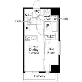 CLK南千住(1LDK/7階)の間取り写真
