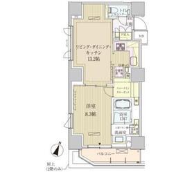 パークアクシス赤坂見附(1LDK/4階)の間取り写真