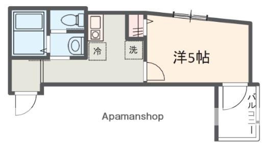MELDIAかしわ台(1K/3階)の間取り写真