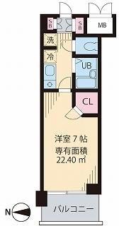 ビイルーム吉祥寺(1K/1階)の間取り写真