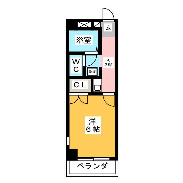 グレイス早宮(1K/3階)の間取り写真