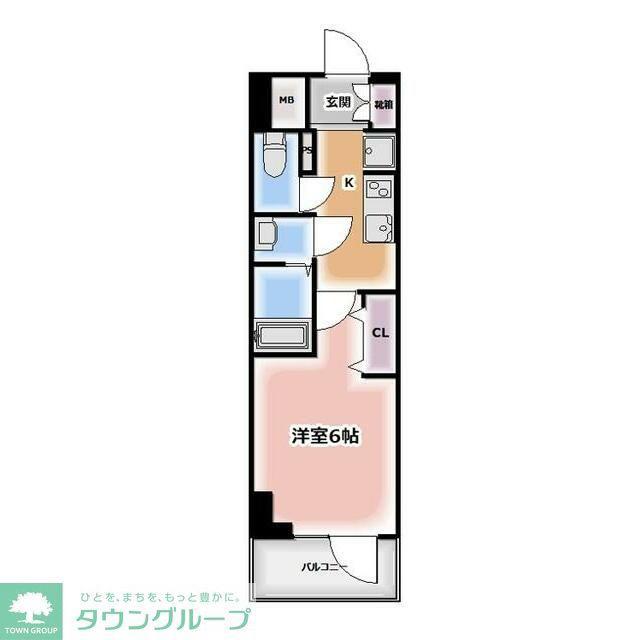 LIME RESIDENCE MINAMI GYOTOKU(1K/2階)の間取り写真