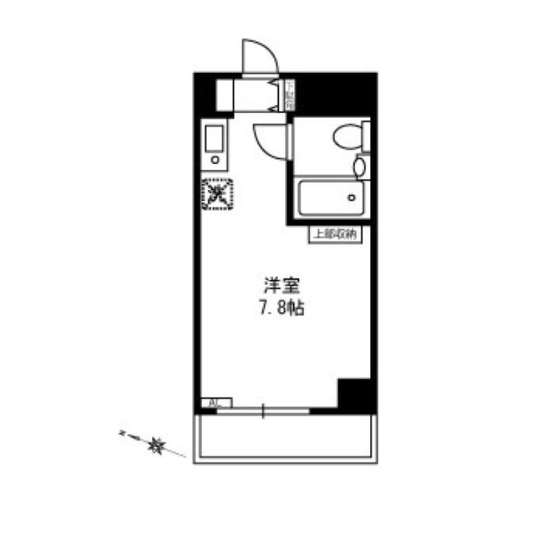 横浜南プラザ(ワンルーム/3階)の間取り写真