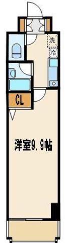グレース東神田(1K/10階)の間取り写真