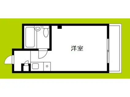 シャトー相川(ワンルーム/2階)の間取り写真