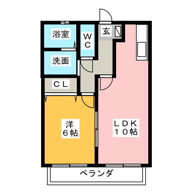 ハイムシュタイン(1LDK/1階)の間取り写真