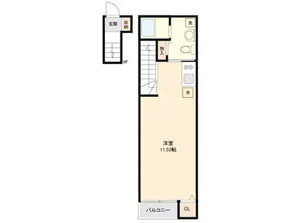 RIO BRISA(ワンルーム/2階)の間取り写真