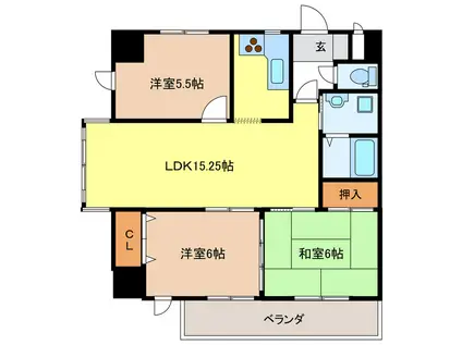 BORAX-TOWER(3LDK/7階)の間取り写真