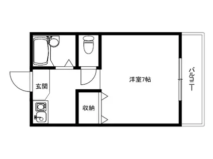 TS SQUARE 野見町 (1K/2階)の間取り写真