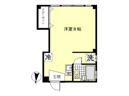 STEP大口ビル(ワンルーム/1階)の間取り写真